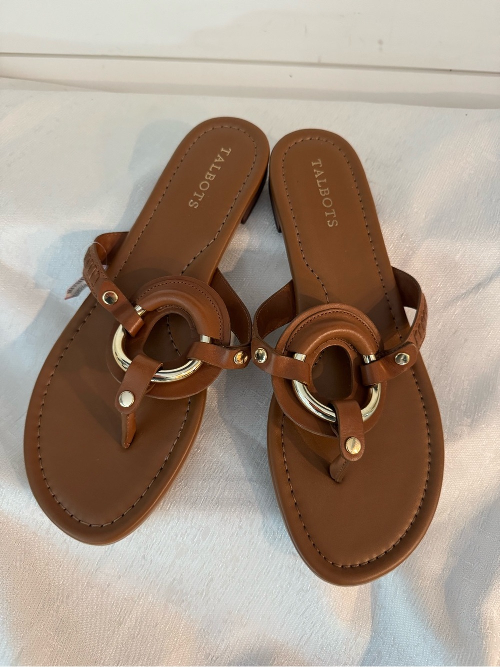 Talbots GINA RING VACHETTA LEATHER SANDALS